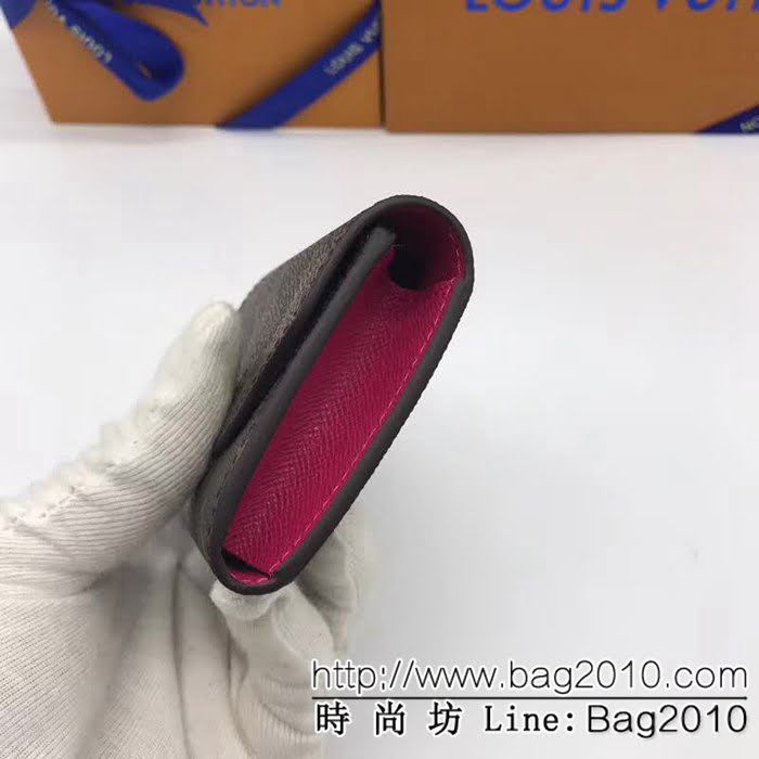 路易威登LV頂級原單 M41939玫海外原單多彩信封式零錢包 女士錢包 ZY1061